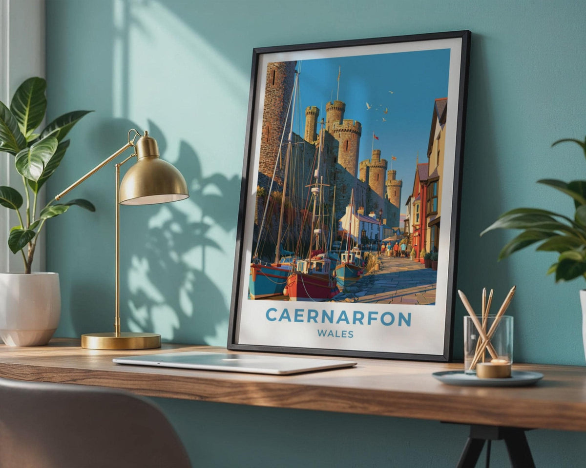 Caernarfon Castle Poster - WanderWall