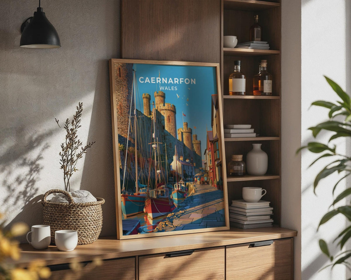 Caernarfon Castle Poster - WanderWall
