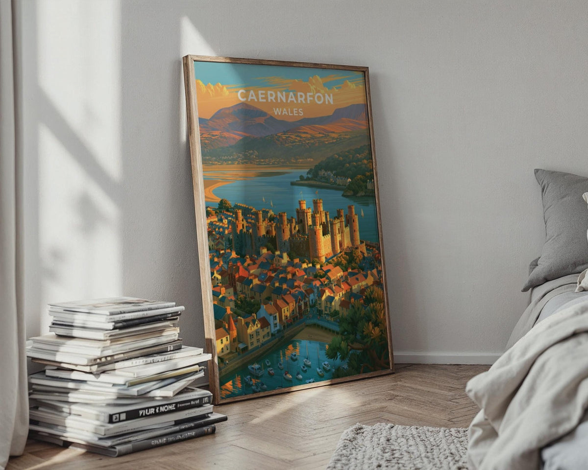 Caernarfon Castle Poster - WanderWall