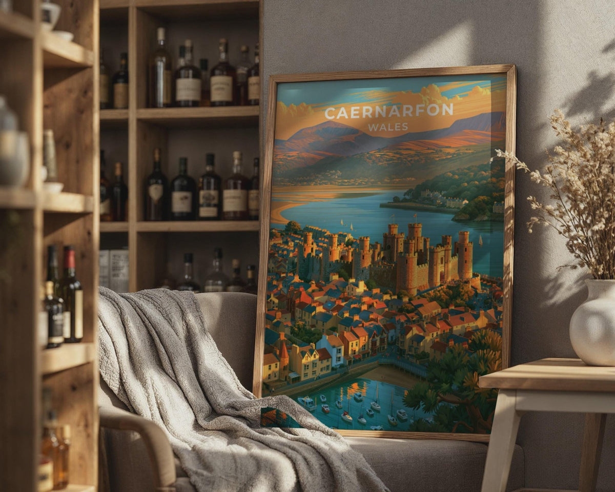 Caernarfon Castle Poster - WanderWall
