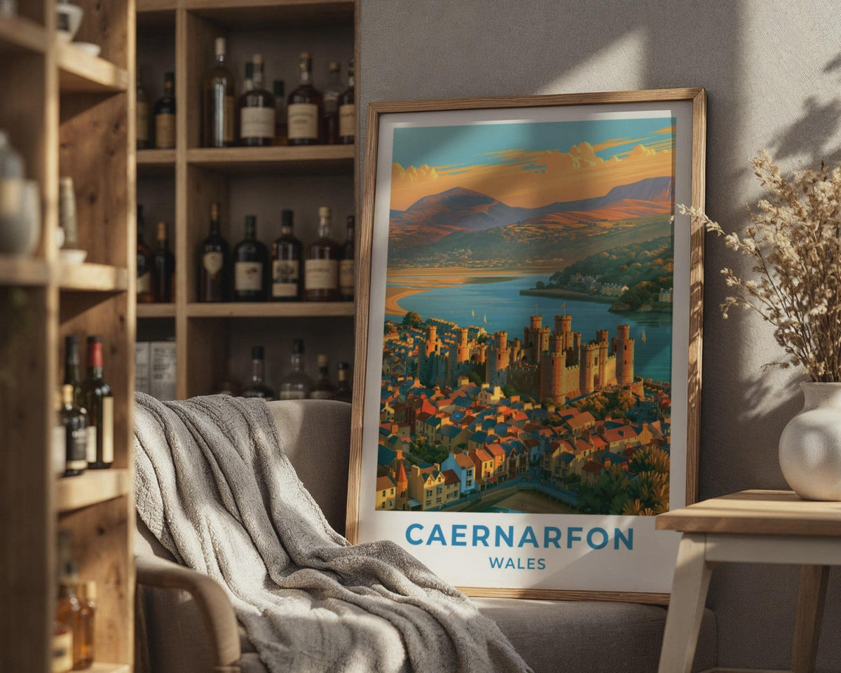 Caernarfon Castle Poster - WanderWall