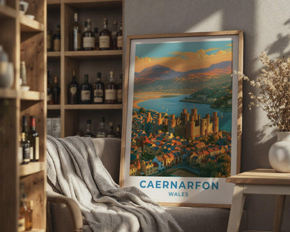 Caernarfon Castle Poster - WanderWall