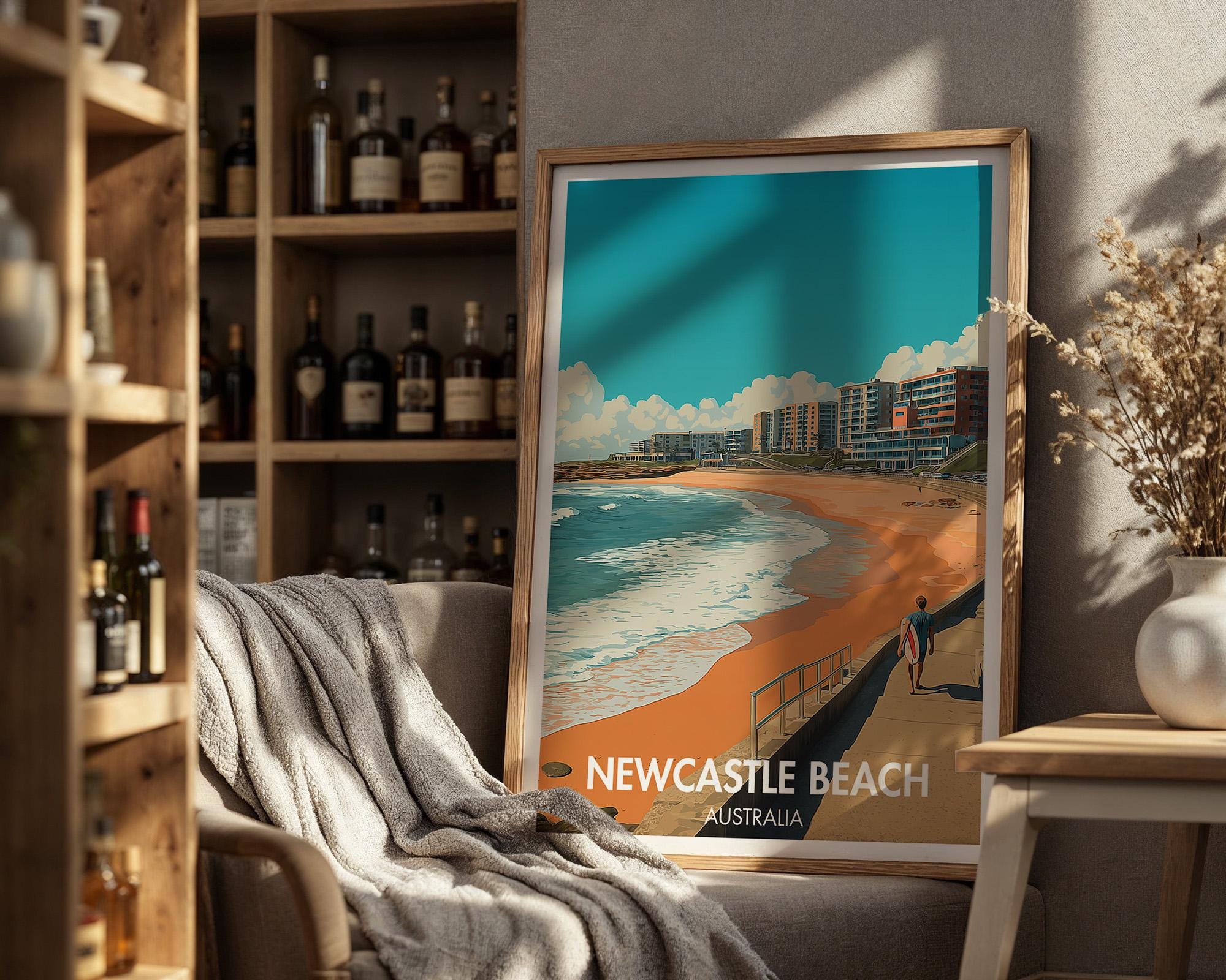 Newcastle Beach Poster