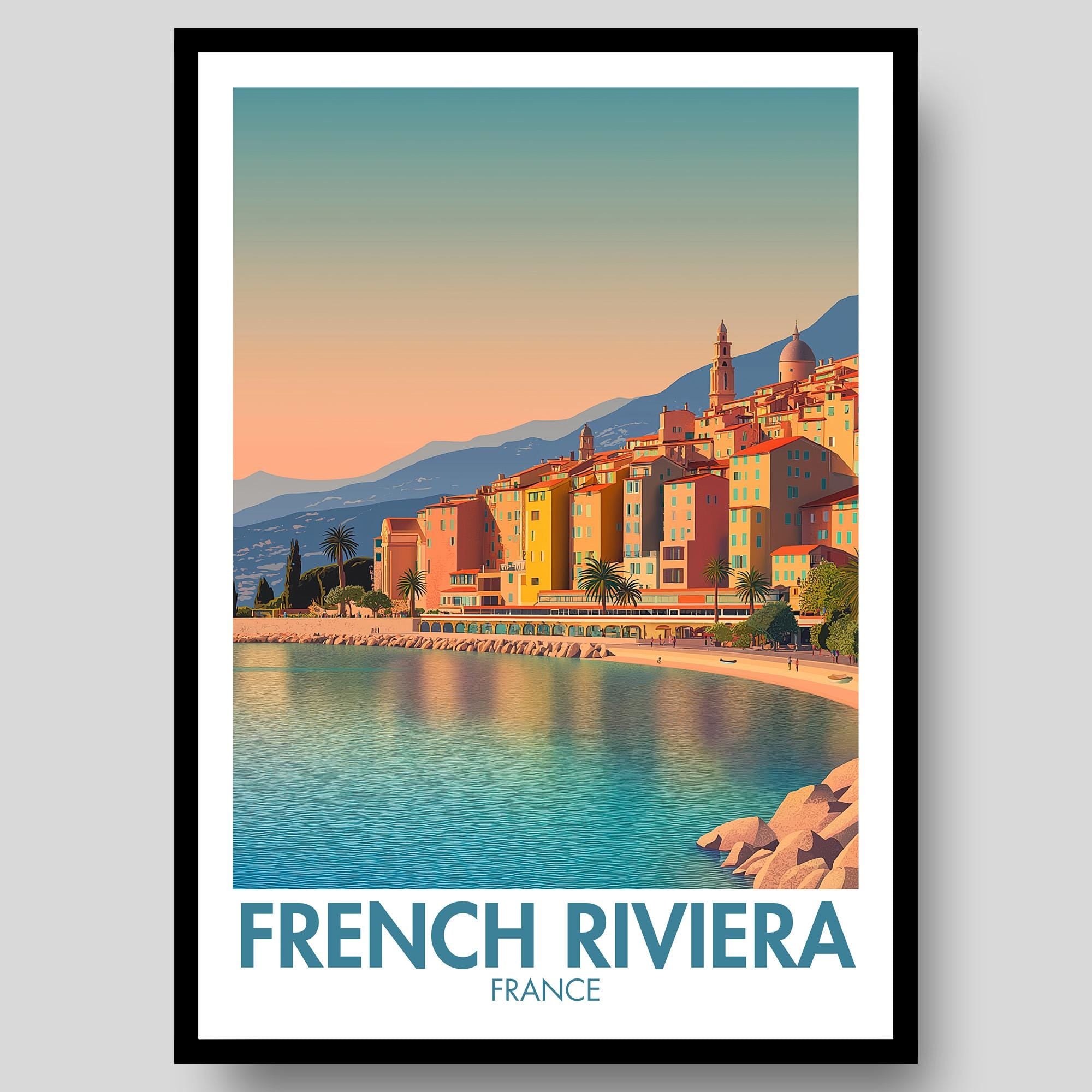 French Riviera Poster