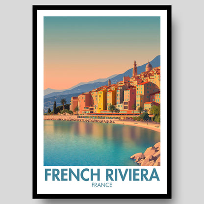 French Riviera Poster