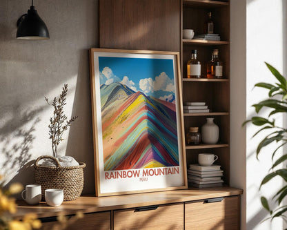 Rainbow Mountain Poster