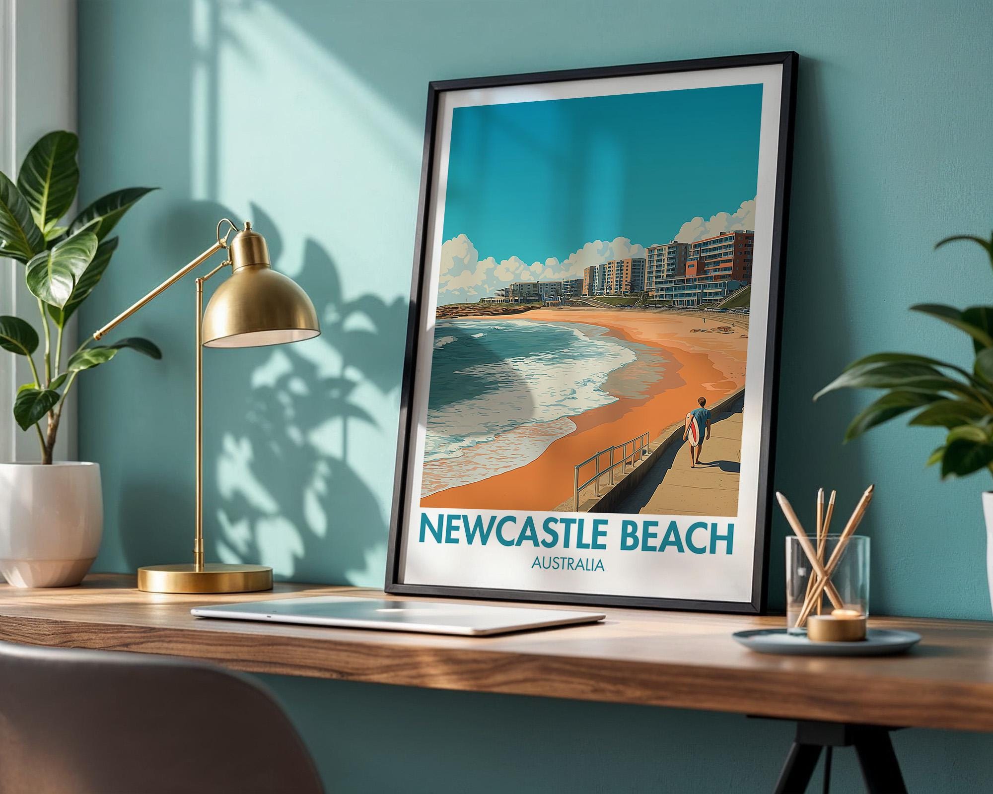 Newcastle Beach Poster