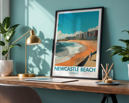 Newcastle Beach Poster