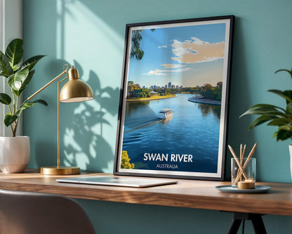 Swan River Poster