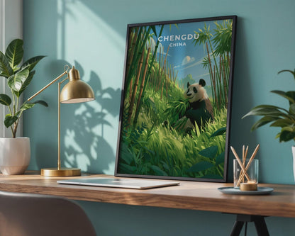 Chengdu Poster - WanderWall
