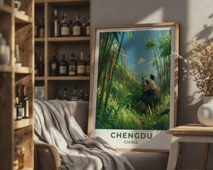 Chengdu Poster - WanderWall