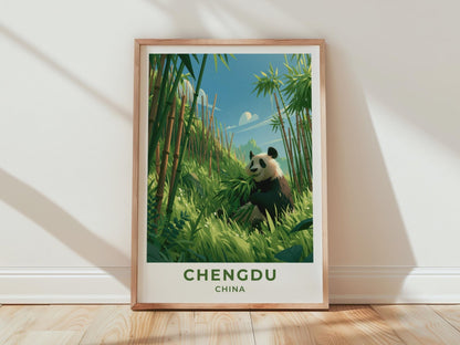 Chengdu Poster - WanderWall
