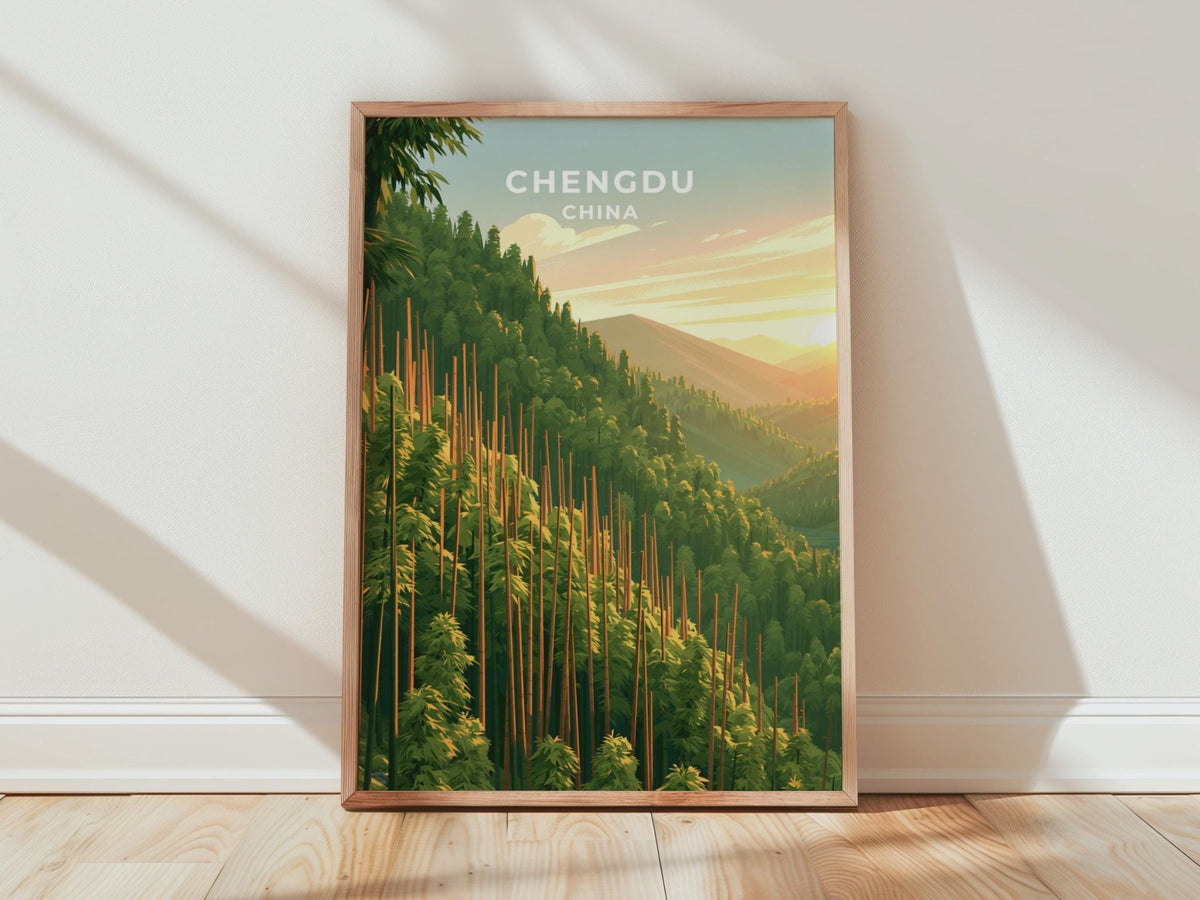 Chengdu Poster - WanderWall