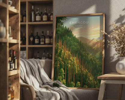 Chengdu Poster - WanderWall