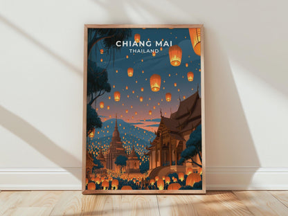Chiang Mai Poster - WanderWall