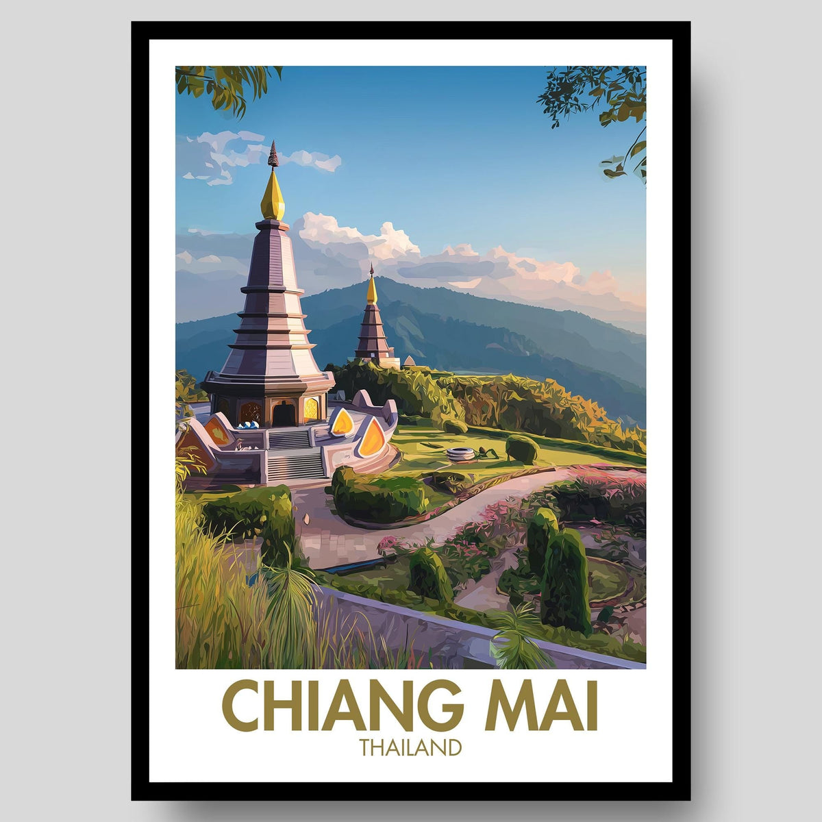 Chiang Mai Poster - WanderWall