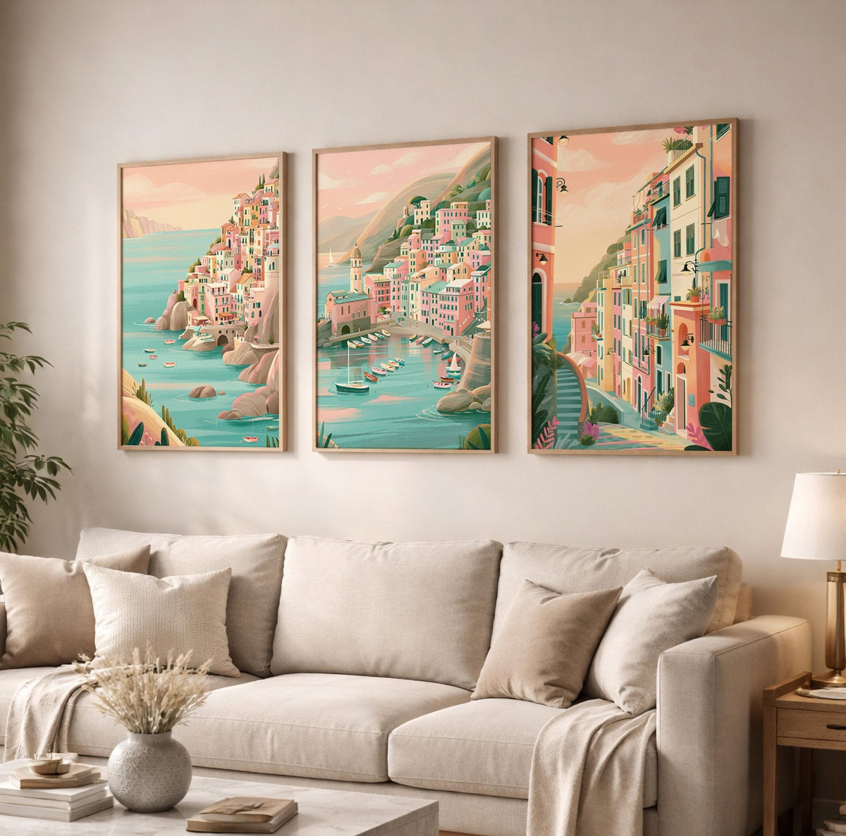Cinque Terre Set of 3 Posters | Cinque Terre Gallery Wall Art - WanderWall