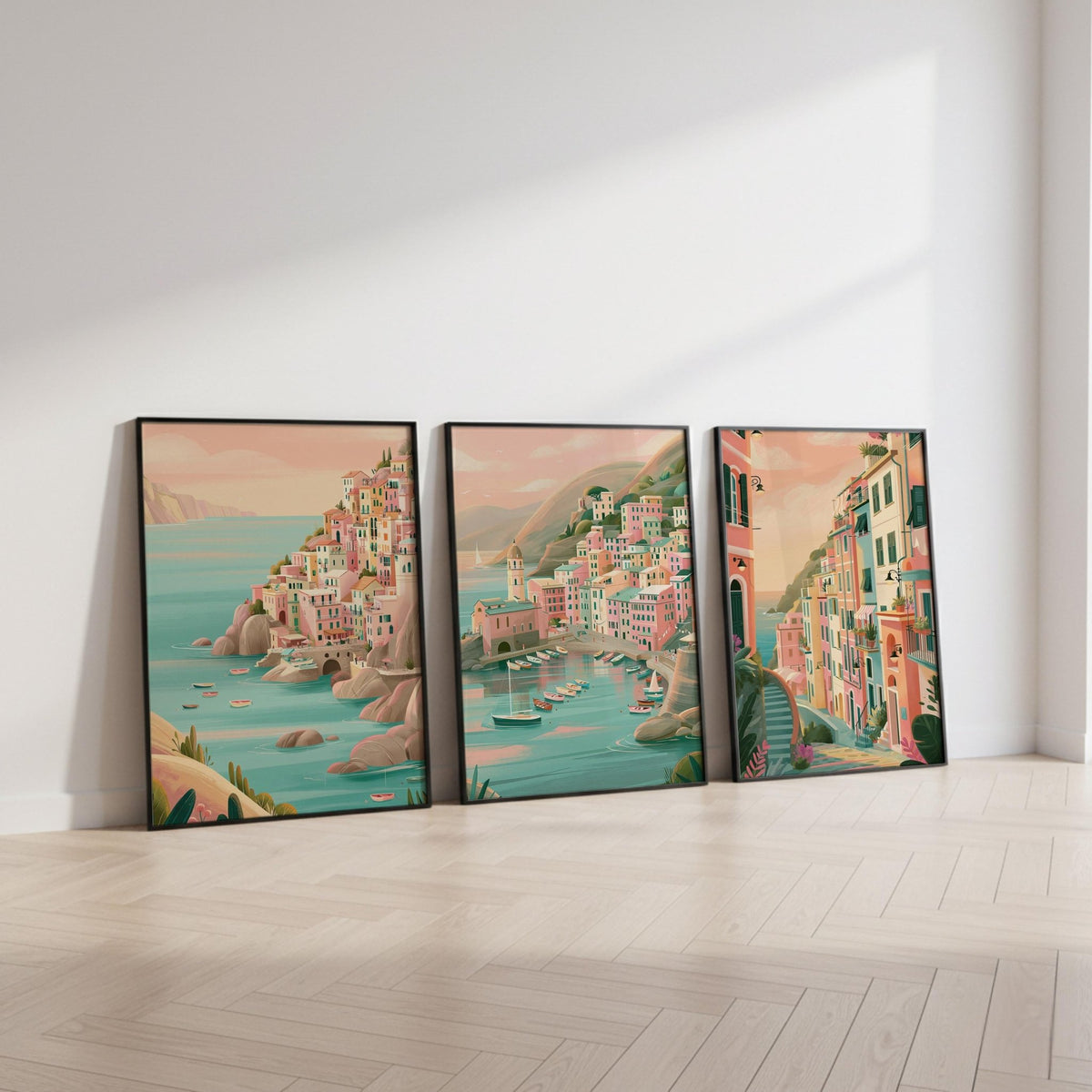 Cinque Terre Set of 3 Posters | Cinque Terre Gallery Wall Art - WanderWall