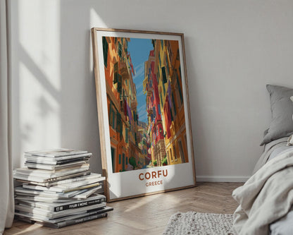 Corfu Greece Travel Poster - WanderWall