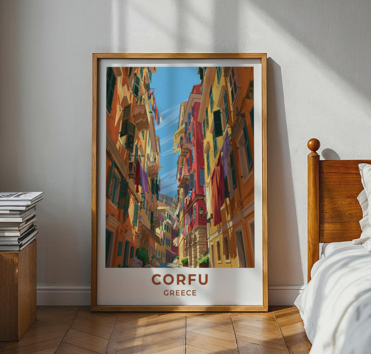 Corfu Greece Travel Poster - WanderWall