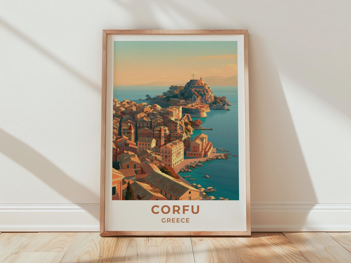 Corfu Greece Travel Poster - WanderWall