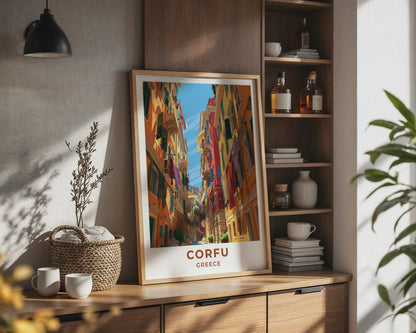 Corfu Greece Travel Poster - WanderWall