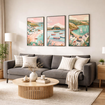 Cornwall Set of 3 Posters | Cornwall Gallery Wall Art - WanderWall