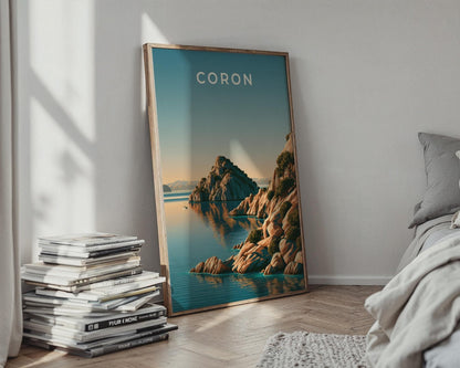 Coron Philippines Print, Palawan Island Wall Art, Minimalist Coastal Poster - WanderWall