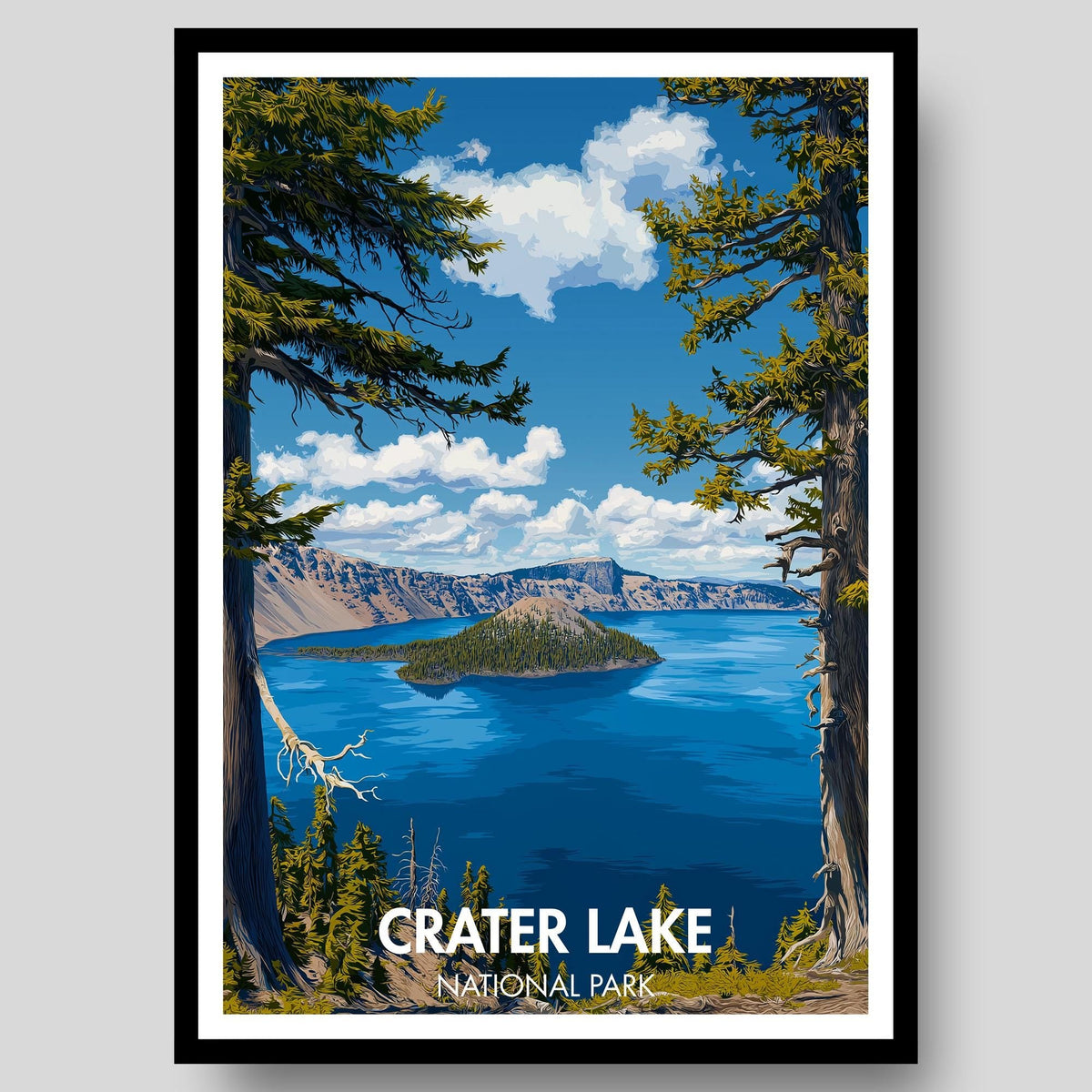 Crater Lake Poster - WanderWall