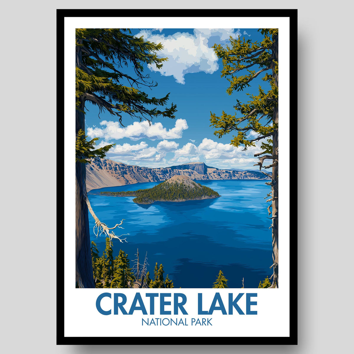 Crater Lake Poster - WanderWall