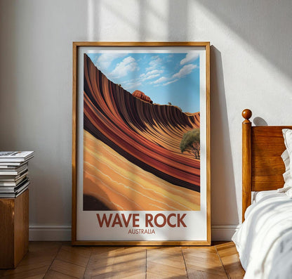 Wave Rock Poster