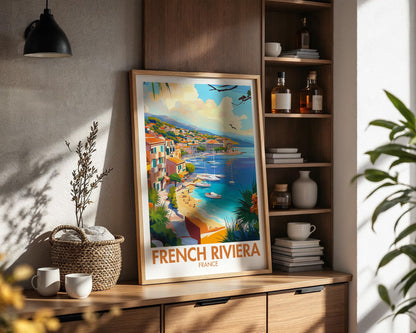 French Riviera Poster