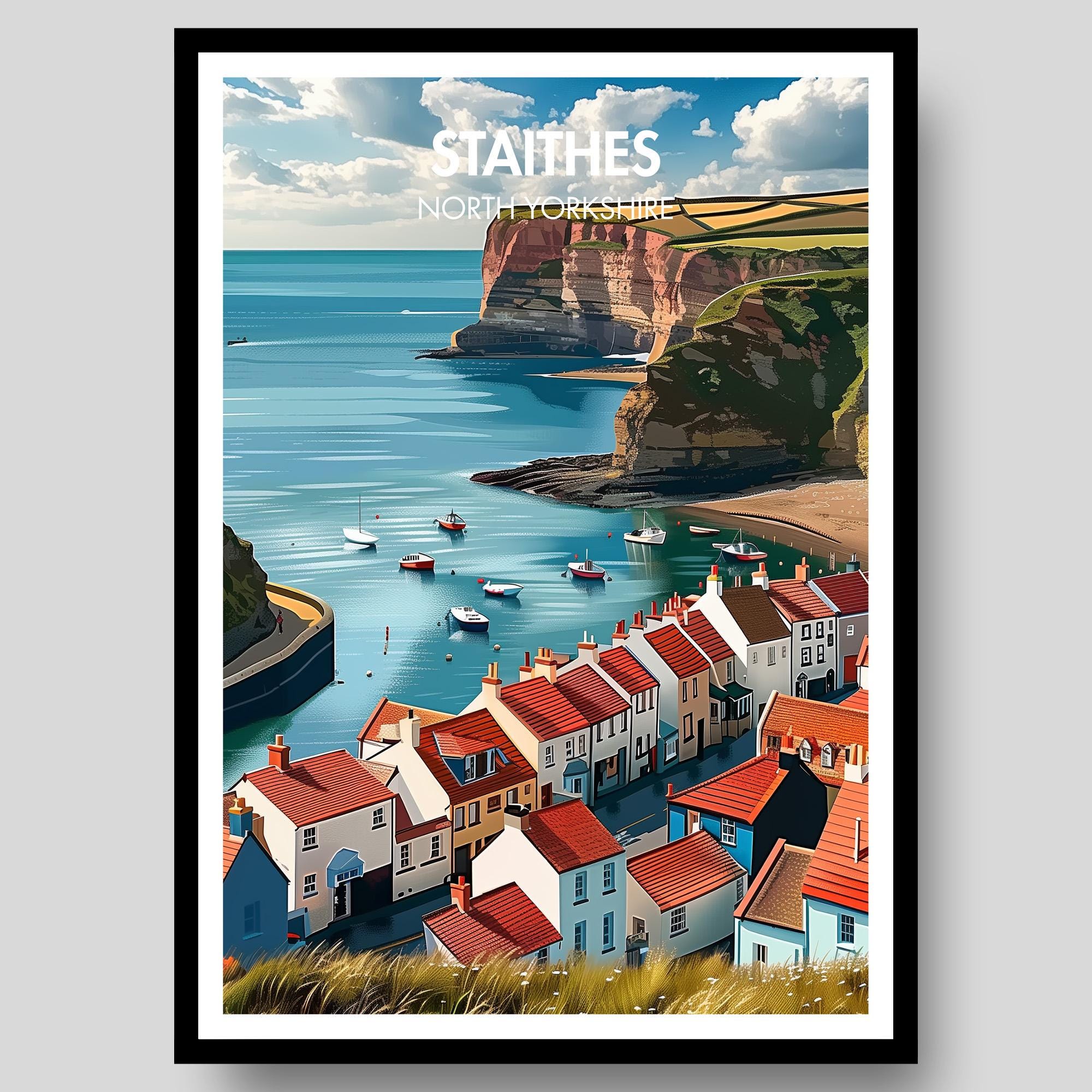 Staithes Poster