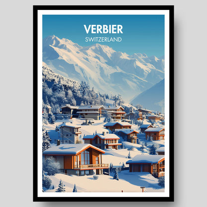 Verbier Ski Resort Poster