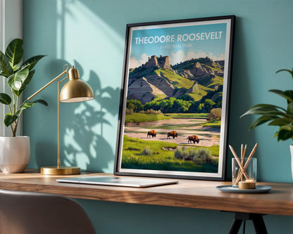 Theodore Roosevelt National Park Poster