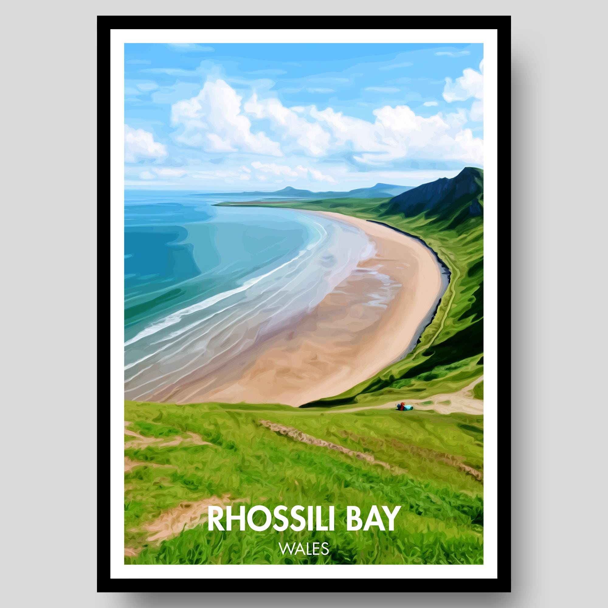 Rhossili Bay Poster