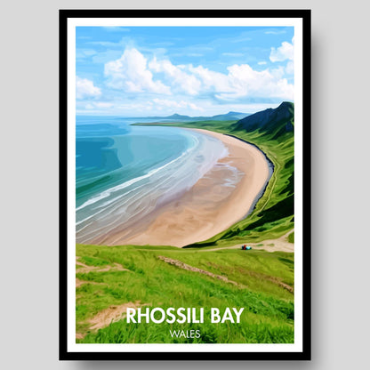 Rhossili Bay Poster