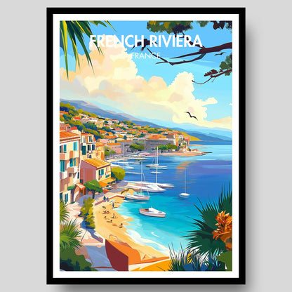 French Riviera Poster - WanderWall