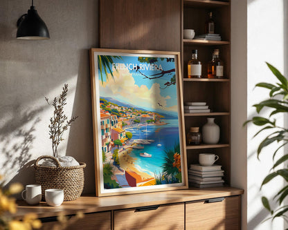 French Riviera Poster - WanderWall