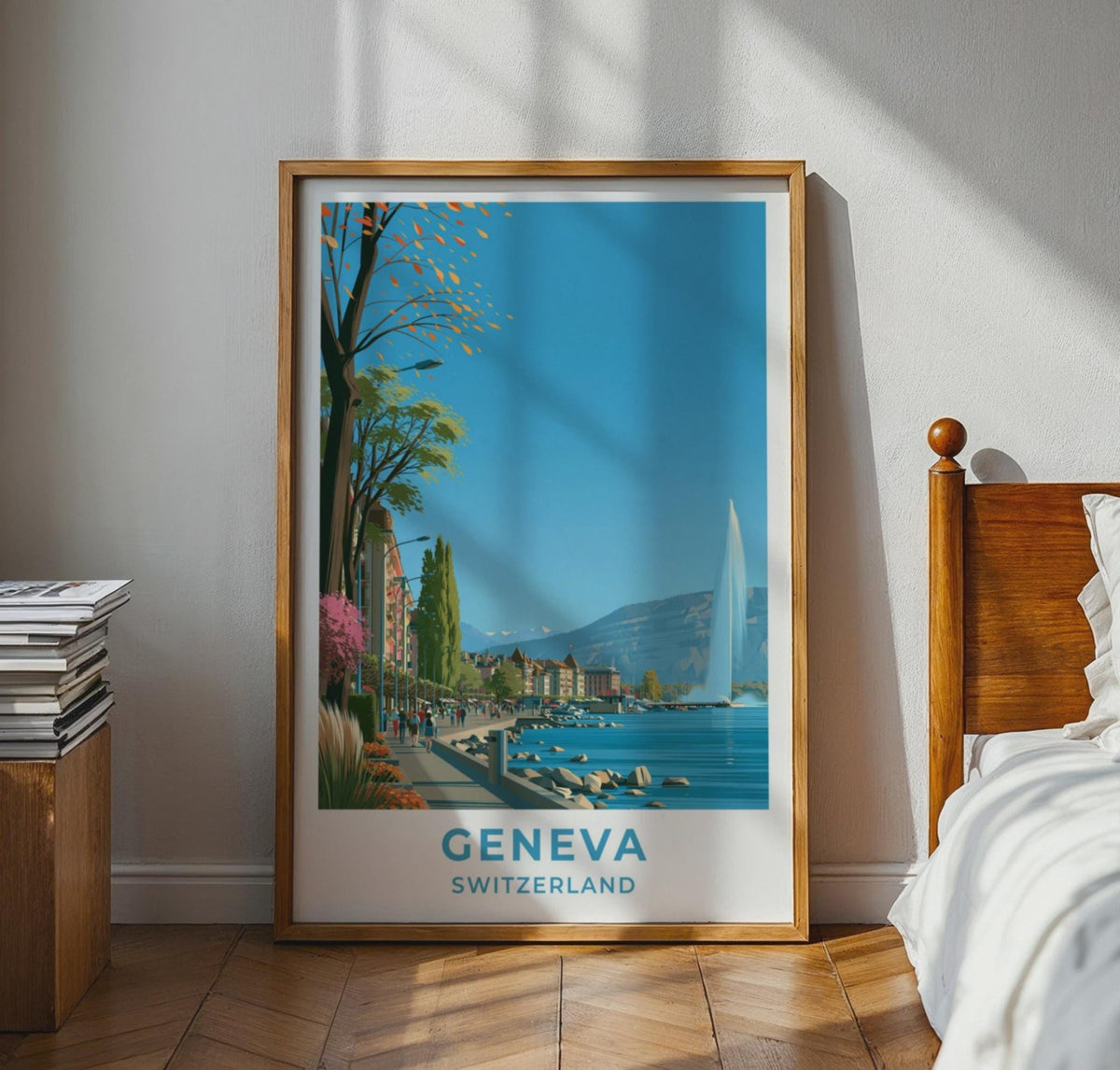 Geneva Switzerland Travel Poster - WanderWall