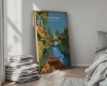 Giethoorn Netherlands Travel Poster - WanderWall