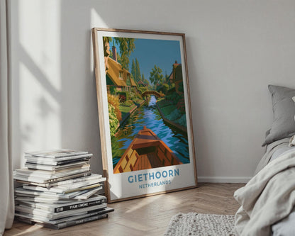 Giethoorn Netherlands Travel Poster - WanderWall