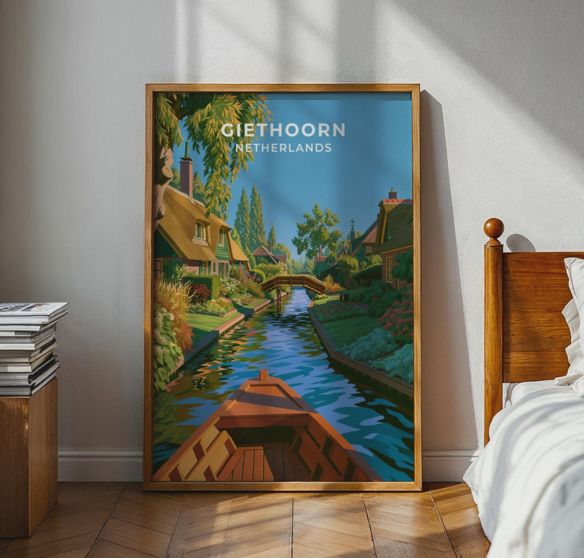 Giethoorn Netherlands Travel Poster - WanderWall