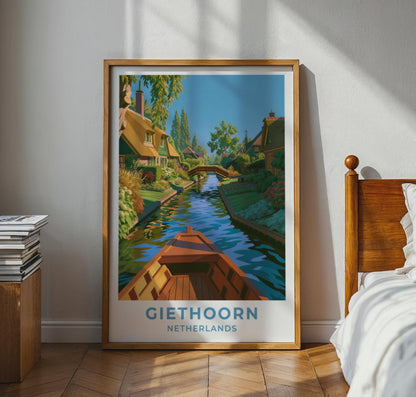 Giethoorn Netherlands Travel Poster - WanderWall