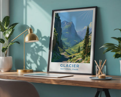 Glacier National Park Poster - WanderWall