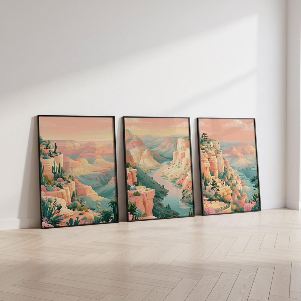 Grand Canyon Set of 3 Posters | Grand Canyon Gallery Wall Art - WanderWall