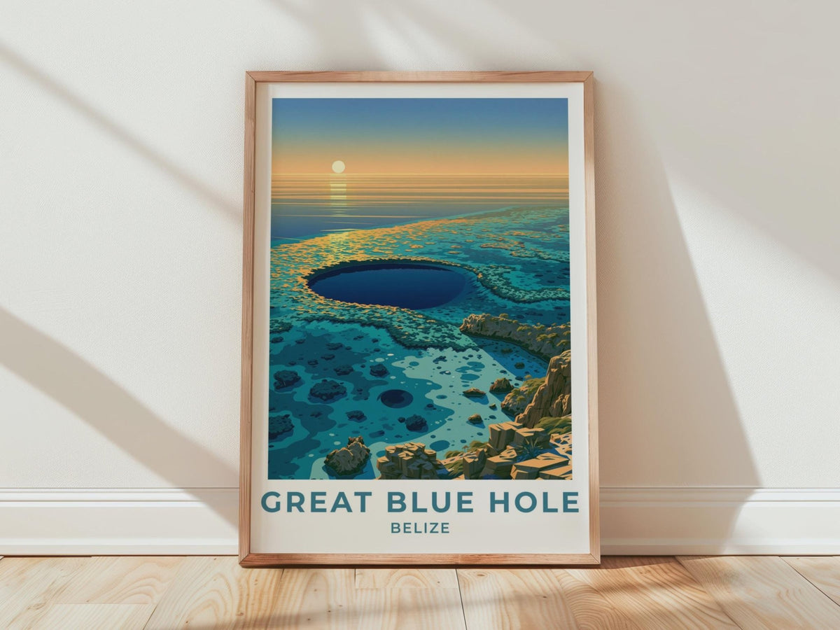 Great Blue Hole Poster - WanderWall