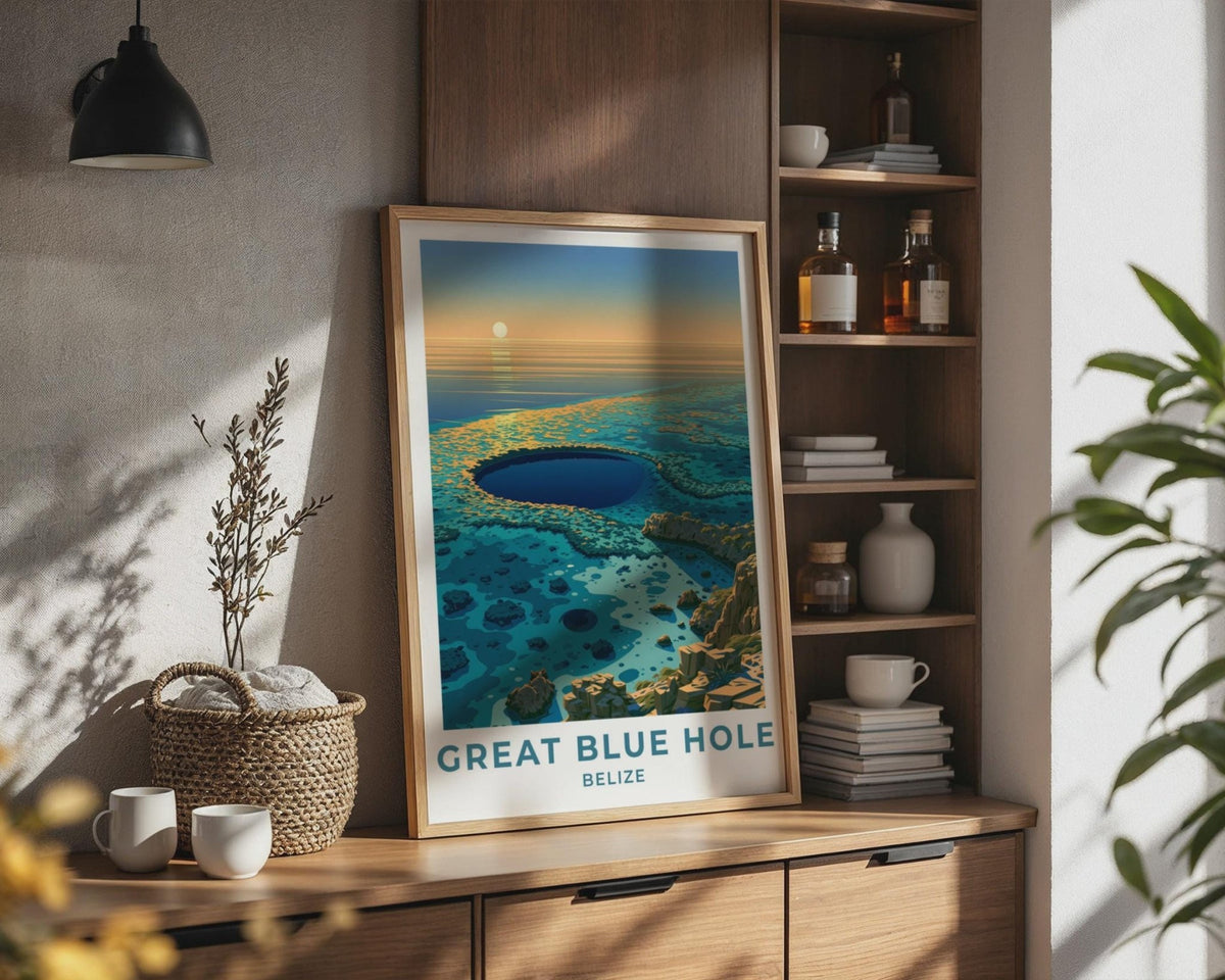 Great Blue Hole Poster - WanderWall