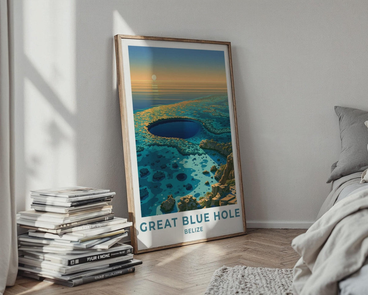 Great Blue Hole Poster - WanderWall