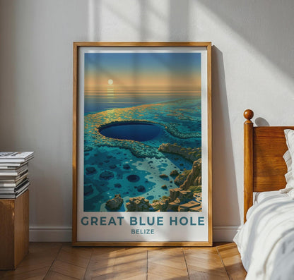 Great Blue Hole Poster - WanderWall